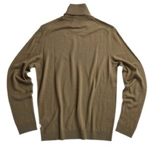 NN07 No Nationality Richard Wool Knit 6120 Turtleneck Sweater - Clay L